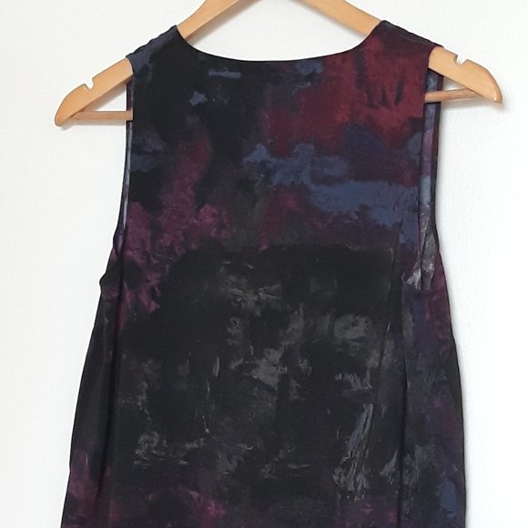 Rachel Rachel Roy Sleeveless Multi-Colour Tunic Top w/Asymmetrical Hemline, Sz.M - Picture 5 of 13